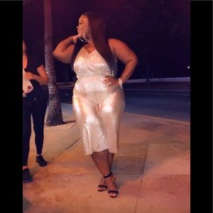 Sliver Metallic jumpsuit